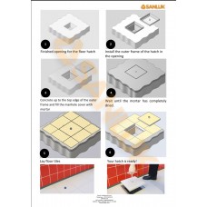 Люк напольный заполняемый  STANDART 50x50