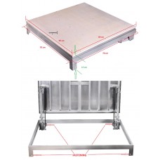 Grīdas lūka 70 x 70 cm izmantošanai ārpus telpām