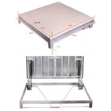 Grīdas lūka 80 x 80 cm izmantošanai ārpus telpām