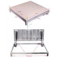 Grīdas lūka 100 x 100 cm izmantošanai ārpus telpām